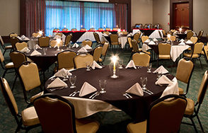 Room setup for a banquet