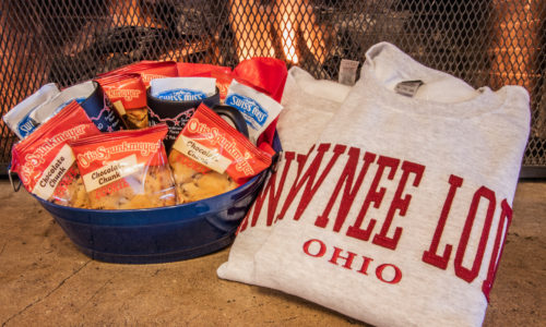 Treats and two sweatshirts
